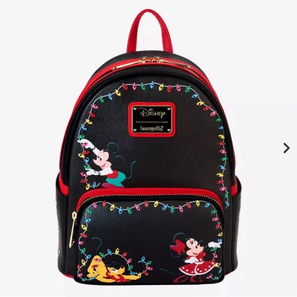 Loungefly Mickey Mouse & Friends Holiday Lights Mini Backpack